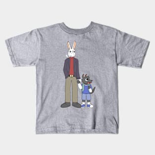 Rabbit & Wolf Cub Kids T-Shirt